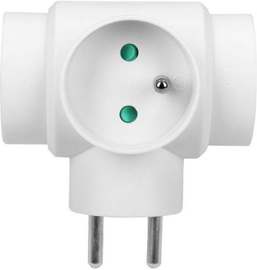 Orno T-Shaped Wall Plug 3 Positions