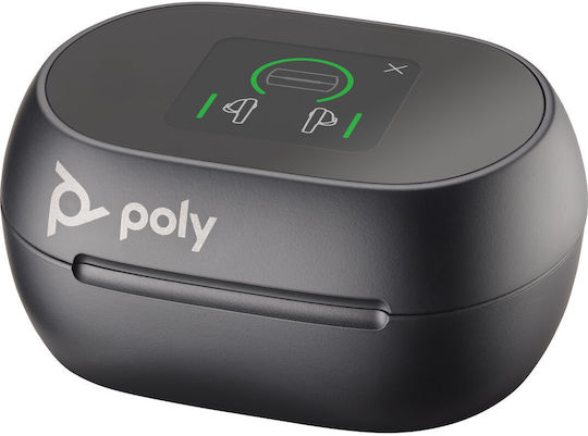 Poly Voyager Free 60+ UC M + BT700 USB-C Adapter + Touchscreen Charge Case In-ear Bluetooth Handsfree Earphones with Charging Case Carbon Black