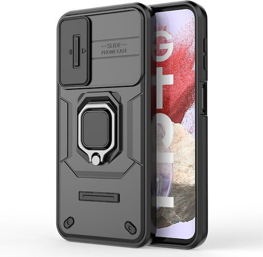 Mad Mask Camshield Armor Back Cover Plastic / Silicone Black (Samsung Galaxy M34 5G)
