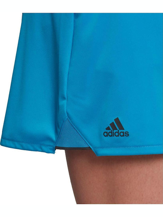 Club Leder Hoch tailliert Mini Rock Hellblau