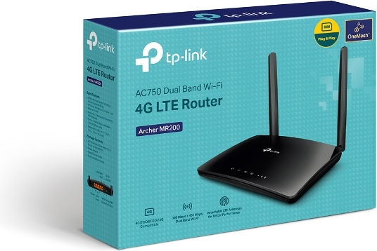 TP-LINK Archer MR200 v6 Wireless 4G Wi-Fi 5 cu 4 Porturi Ethernet