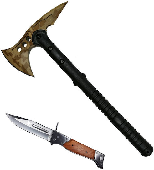 Desert Camo, 39 Cm and Knife Ak-47 Axe