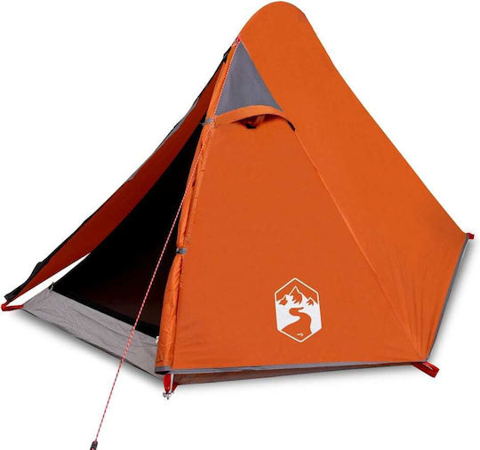 vidaXL Καλοκαιρινή Σκηνή Camping Πορτοκαλί για 2 Άτομα 257x147x112εκ.