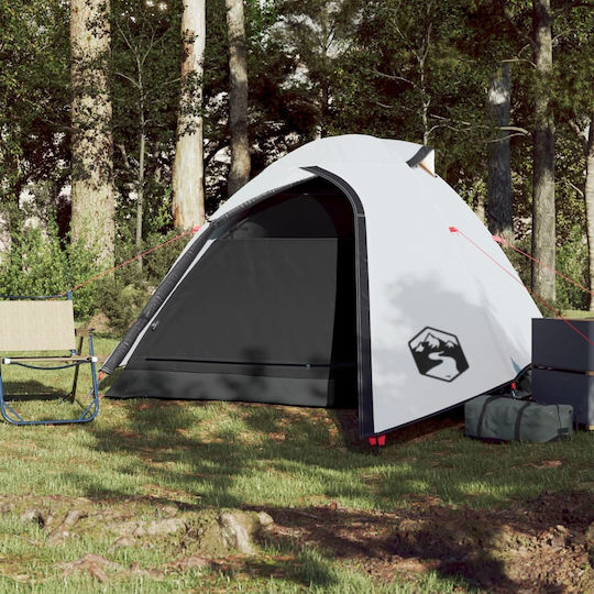 vidaXL Καλοκαιρινή Σκηνή Camping Λευκή με Διπλό Πανί για 2 Άτομα 264x210x120εκ.
