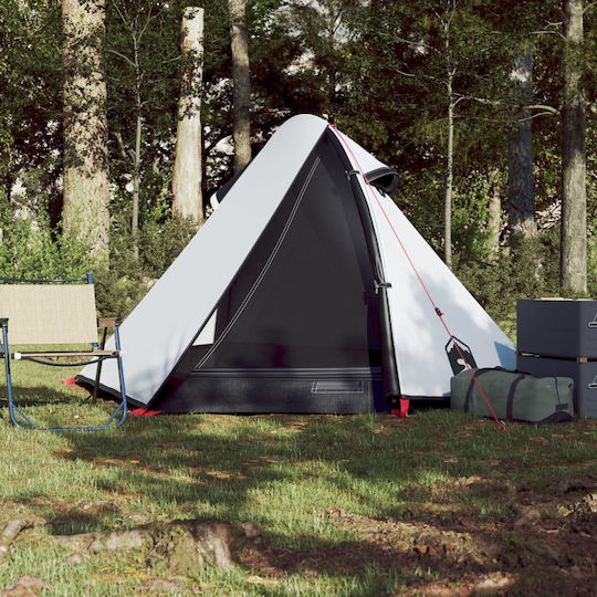 vidaXL Summer Camping Tent White with Double Cloth for 2 People 267x154x112cm