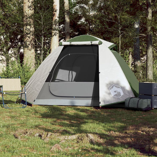 vidaXL Summer Camping Tent Green with Double Cloth for 2 People 224x248x113cm