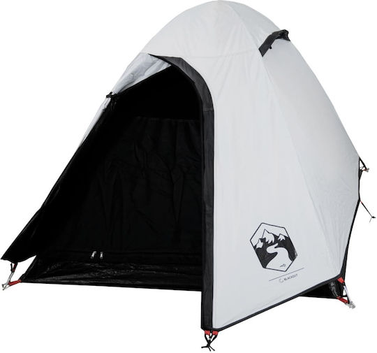 vidaXL Summer Camping Tent White with Double Cloth for 2 People 254x135x107cm