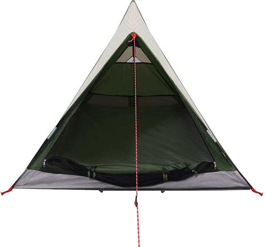 vidaXL Summer Camping Tent Green for 2 People 200x120x88cm