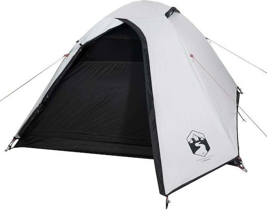 vidaXL Καλοκαιρινή Σκηνή Camping Λευκή με Διπλό Πανί για 2 Άτομα 264x210x120εκ.
