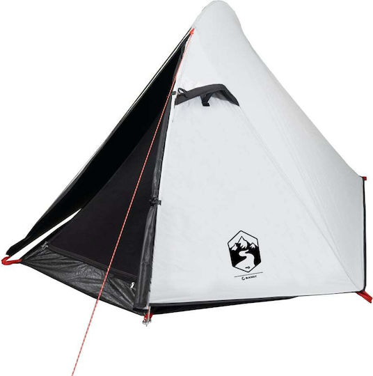 vidaXL Summer Camping Tent White with Double Cloth for 2 People 267x154x112cm