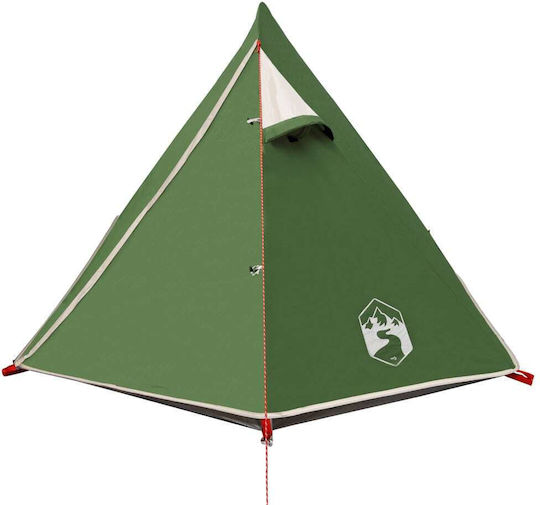 vidaXL Camping Tent Green with Double Cloth for 2 People 267x154x112cm