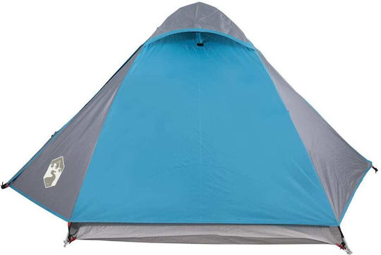 vidaXL Summer Camping Tent Blue with Double Cloth for 2 People 248x224x113cm