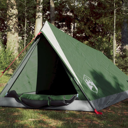 vidaXL Summer Camping Tent Green for 2 People 200x120x88cm