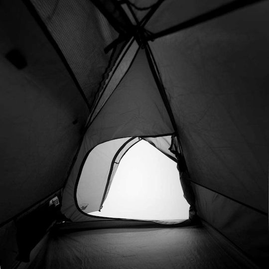 vidaXL Καλοκαιρινή Σκηνή Camping Λευκή με Διπλό Πανί για 2 Άτομα 264x210x120εκ.