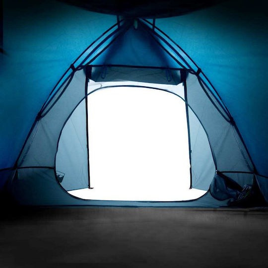 vidaXL Summer Camping Tent Blue with Double Cloth for 2 People 248x224x113cm