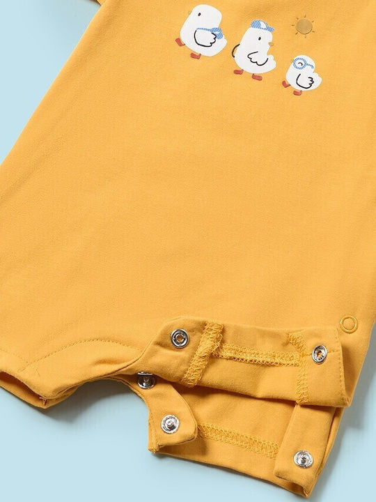 Mayoral Комплект Бебешко Боди Къс ръкав Yellow 2бр