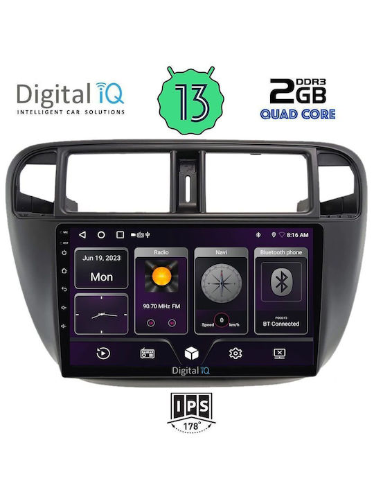 Digital IQ Car Audio System for Honda Civic 1995-2001 with A/C (Bluetooth/USB/WiFi/GPS) with Touch Screen 9"