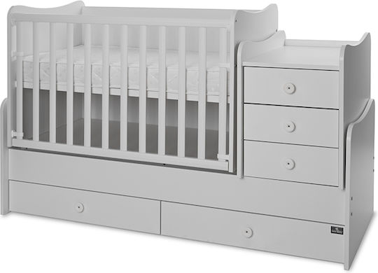 Lorelli Трансформираща Люлка Maxi Plus Бяла С Чекмедже
