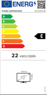 Iiyama ProLite XU2793HS-B6 IPS Monitor 27" FHD 1920x1080