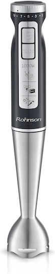 Rohnson Ραβδομπλέντερ με Ανοξείδωτη Ράβδο 1000W Μαύρο