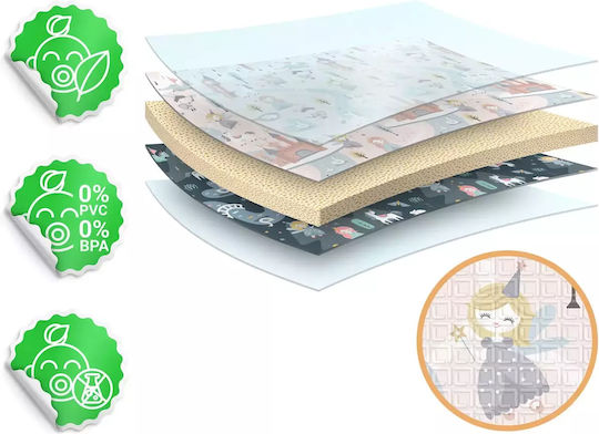 Nukido Χαλάκι Δραστηριοτήτων Πολύχρωμο 200x180cm Πάχους 10mm