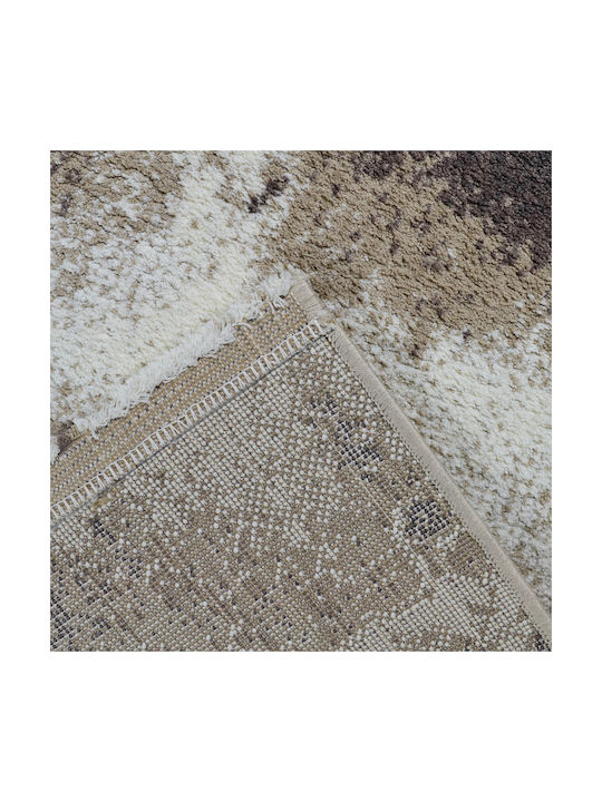 Saray Home Χαλί Ορθογώνιο Shaggy Γούνινο Καφέ 120x170cm