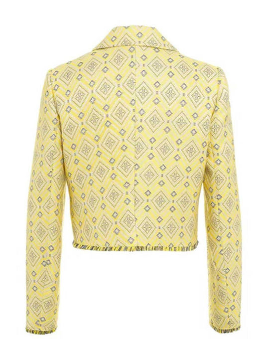 Liu Jo Short Women's Blazer Yellow