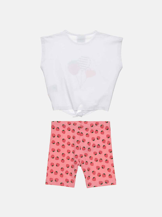 Alouette Kinder Set mit Leggings Sommer 2Stück Weiß