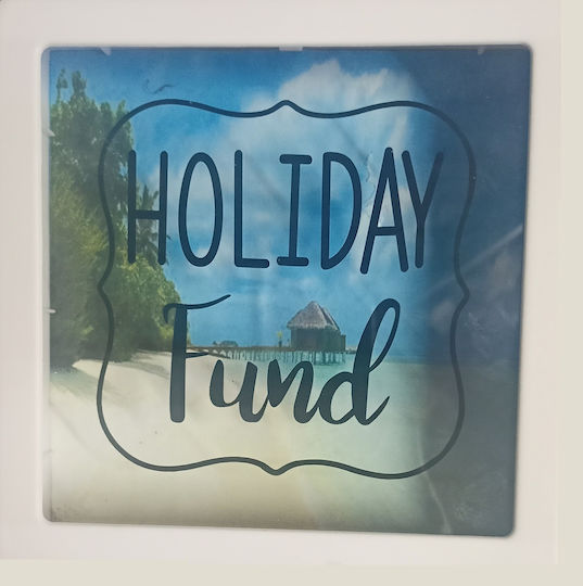 Tatu Moyo Money Box Plastic Light Blue 15x15x5cm