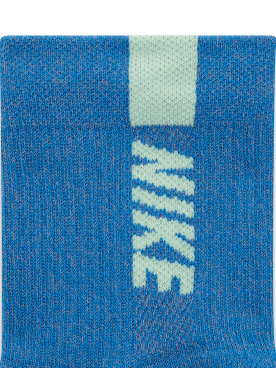 Nike Multiplier Ankle Socks Running Socks Blue 2 Pairs