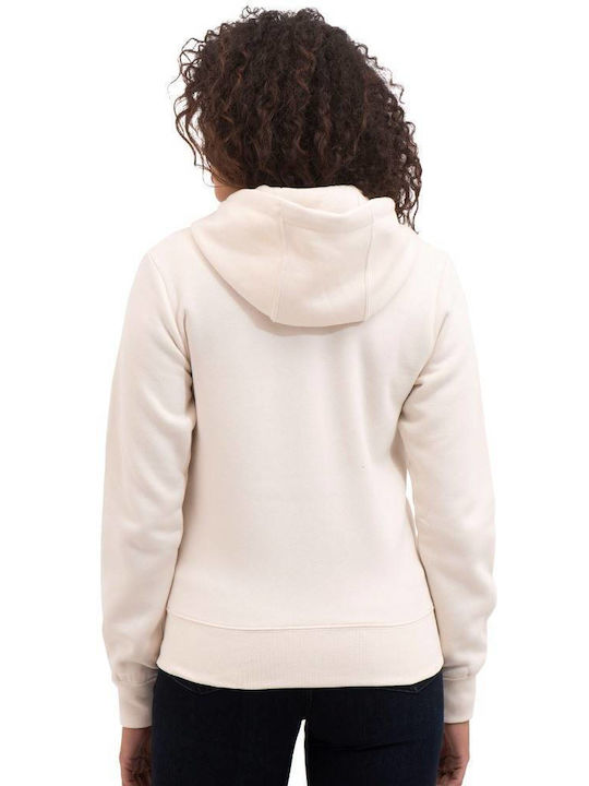 Russell Athletic Women's Hooded Cardigan Off White