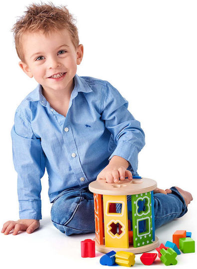 Woodyland Παιχνίδι Ταξινόμησης Σχημάτων Rolling Shape Sorter από Ξύλο