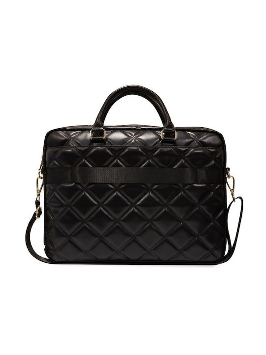 Guess Quilted 4G Чанта за Рамо / Ръчна за лаптоп 15" в Черен цвят