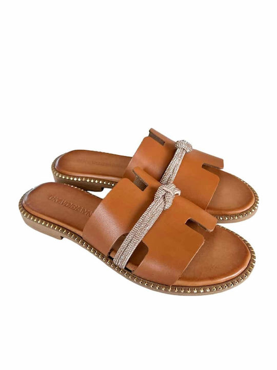 Sandale Casual Damă Din Piele Tabac Maro