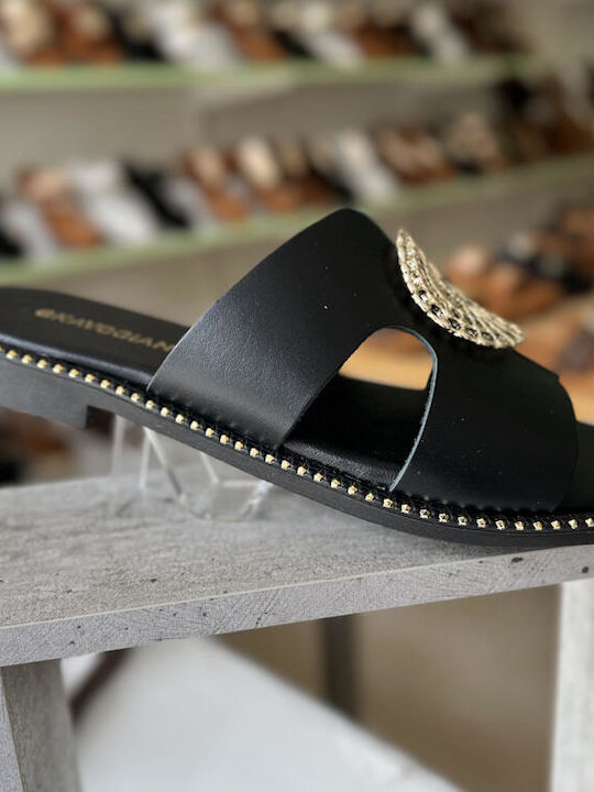 Sandale Casual Damă Din Piele Negru