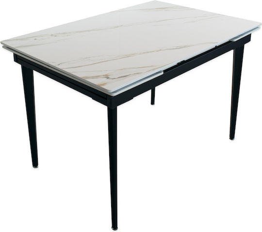 Τραπεζαρίας Επεκτεινόμενο Λευκό 120+60x80x75εκ. Τραπεζαρίας Επεκτεινόμενο Λευκό 120+60x80x75εκ.