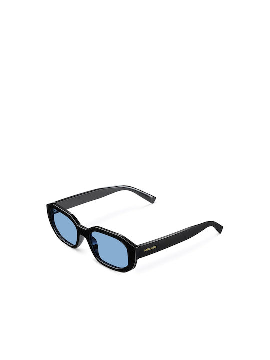 Meller Kessie Sunglasses with Black Plastic Frame and Light Blue Lens KES-TUTSEA