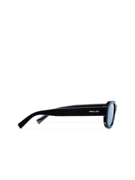 Meller Kessie Unisex Sunglasses with Black Plastic Frame and Light Blue Lens KES-TUTSEA