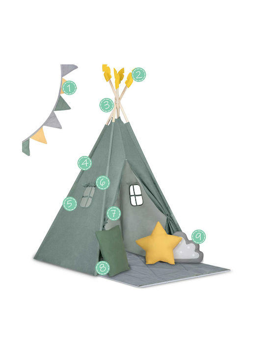 Nukido Kids Indian Teepee Play Tent NK-406 for 3+ years Green