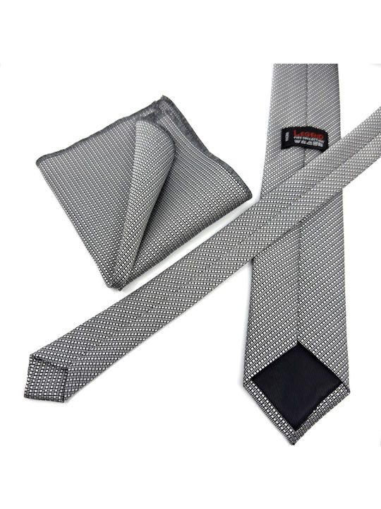 Legend Accessories Herren Krawatten Set Gedruckt in Gray Farbe