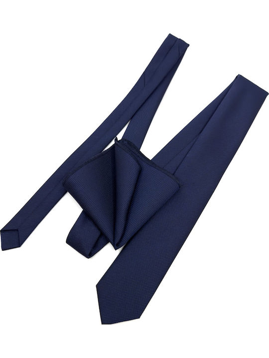 Legend Accessories Herren Krawatten Set Gedruckt in Blau Farbe
