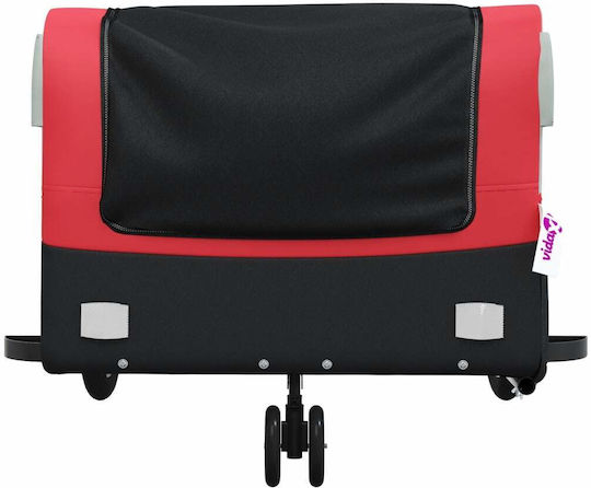 Vidaxl Bicycle Trailer Black Red 45 Kg Iron