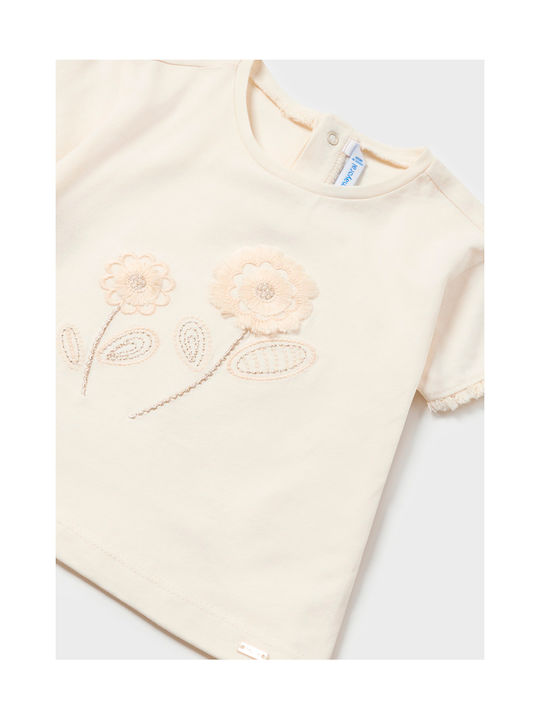 Mayoral Kids T-shirt Cream