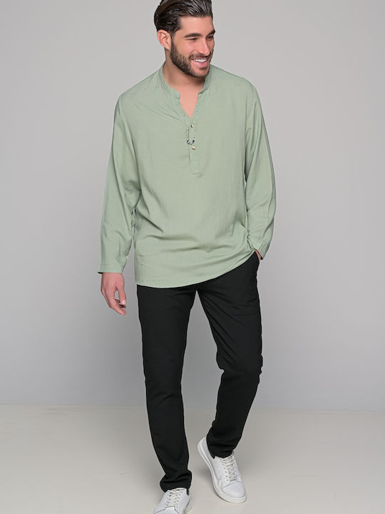 Ben Tailor Men's Long Sleeve Blouse Mint