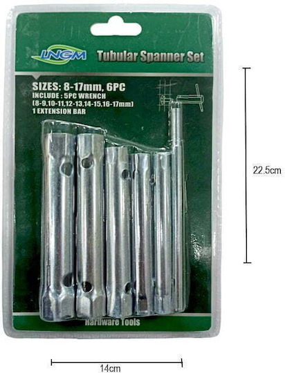 Spanner Σετ Σωληνωτά Κλειδιά 6τμχ