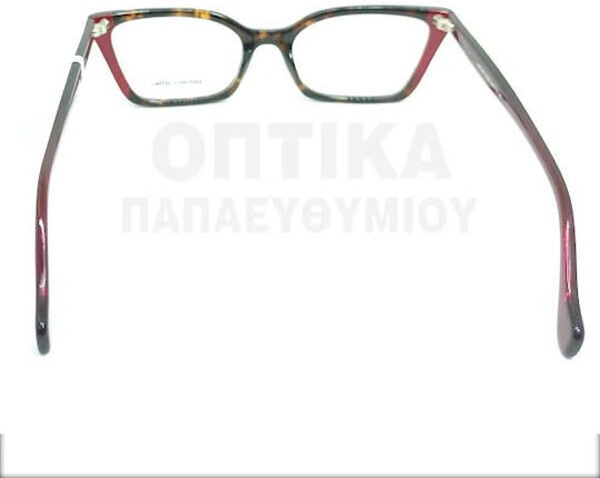 Rebecca Blu Rn06 Damen Acetat Schmetterling Braun RB7856 RN06