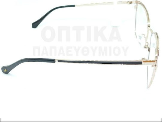 Rebecca Blu Rebecca Blu Rj03 Frauen Metallischer Katzenauge Brillengestell Rot RB7620