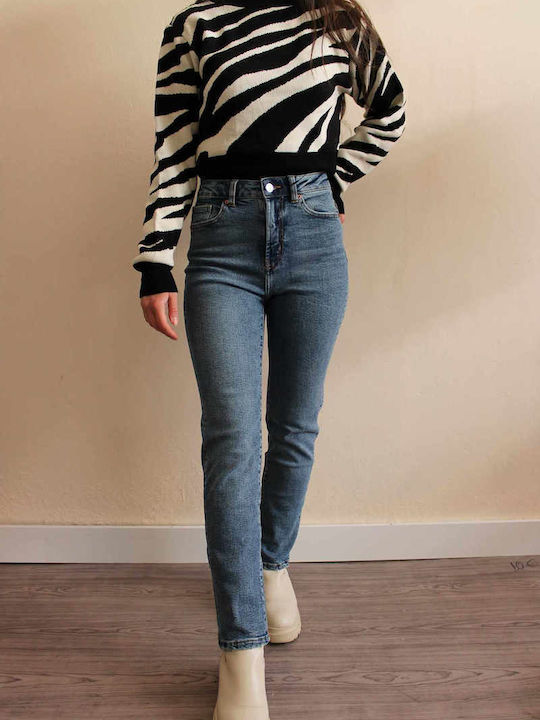 Damen Langarm Pullover Baumwolle Black