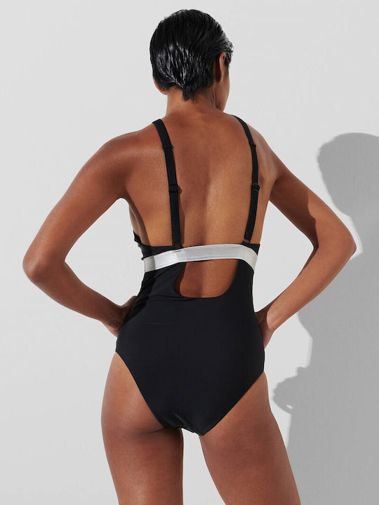 Karl Lagerfeld One-Piece Swimsuit Black