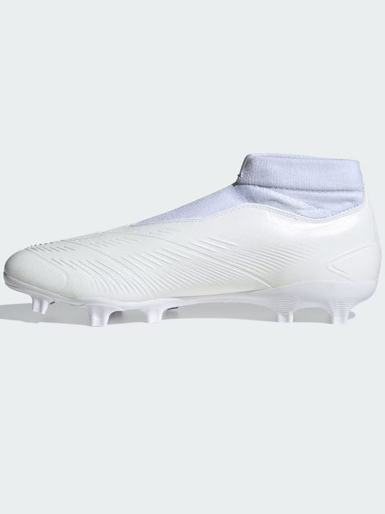 Adidas Predator League LL FG High Football Shoes with Cleats White